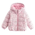thumbnail image 1 of Veste Chic à Capuche Imprimée pour Bébé Fille - Haut d'Hiver Stylé pour Filles Veste d'Hiver pour Bébé, 1 of 9