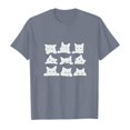 thumbnail image 4 of MIASHUI T-Shirts pour Filles à Col Rond à la Mode, Amples et Décontractés, à Manches Courtes, pour le Quotidien et les Activités, 4 of 4