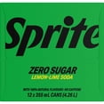 thumbnail image 3 of Sprite Zero Sugar Lemon-Lime Soda Pop Cans, 355 mL, 12 Pack, 3 of 8