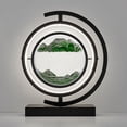 thumbnail image 4 of 360° Rotating LED Sand Art Table Lamp – Adjustable Brightness Night Light with Hourglass Design, Green Aluminum Home & Office Decor (12.2 Inch, Mother’s Day Gift) Green, 4 of 4