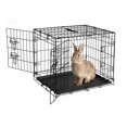 thumbnail image 2 of Portable Rabbit Cage with Slide Out Tray, Foldable Steel, 60x44x49 cm, 2 of 7