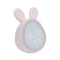 thumbnail image 2 of Alarm Clock with Night Light Rechargeable Sleeping Decoration Sleeping Alarm Morning Digital Display Animal Decoration Bedside Electronic Cordless Pink, 2 of 7