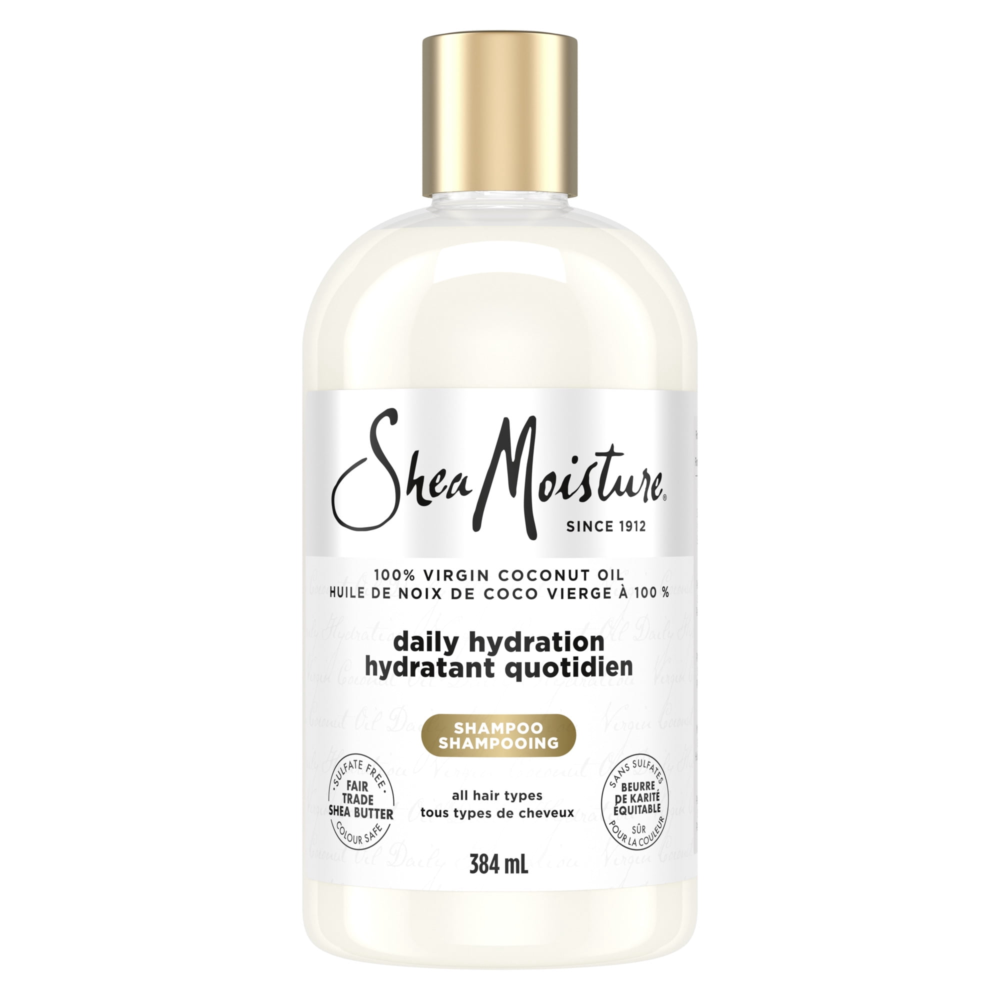 SheaMoisture Shampoo Daily Hydration 100% Virgin Coconut Oil, 384 ml