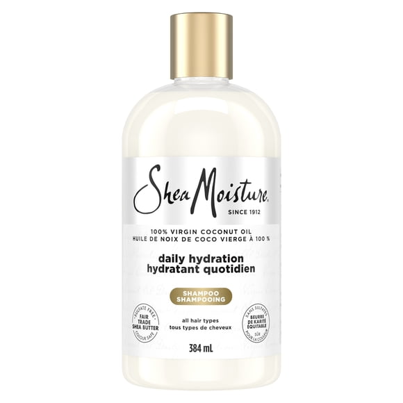 SheaMoisture Shampooing Hydratant Quotidien Huile de Noix de Coco Vierge à 100 %, 384 ml
