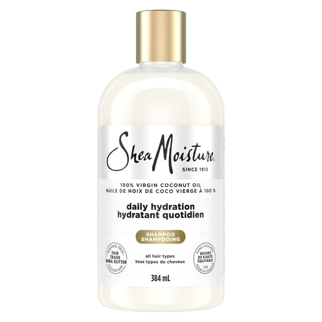 SheaMoisture Shampooing Hydratant Quotidien Huile de Noix de Coco Vierge à 100 %, 384 ml