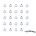 thumbnail image 1 of CEHVOM Christmas Ornaments, Decorations For Christmas Tree, Set Of 24 Shatterproof Light Bulbs With A Drawstring,white Balls For Decor Clearance, 1 of 1