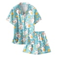 thumbnail image 4 of MIASHUI Ensemble de Pyjama 2 Pcs Unisexe Garçons Filles Imprimé Vêtements de Nuit, Bleu Clair, 10-11 Ans, 4 of 4