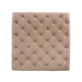 thumbnail image 4 of Linon Isabelle Square Tufted Upholstered Ottoman Wood Legs in Soft Tan Fabric, 4 of 6