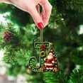 thumbnail image 4 of LSLJS 26 Letters Christmas Tree Decoration Pendant Christmas Tree Ornaments Personalized DIY Christmas Ornaments Christmas Decorations Xmas Tree Hanging Decor Christmas Ornaments, 4 of 4