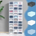 thumbnail image 1 of Iumwxz Shoe Rack Storage Shelves Transparent Shoe Box Plastic Shoe Box Shoe Organiser Shoe Box Organiser Transparent Shoe Rack Drawer Shoe Boxes Shoe Storage White Plastic Today Discount, 1 of 7