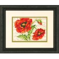 thumbnail image 1 of Kit de point de croix compté Paire de coquelicots par Dimensions, 1 of 1
