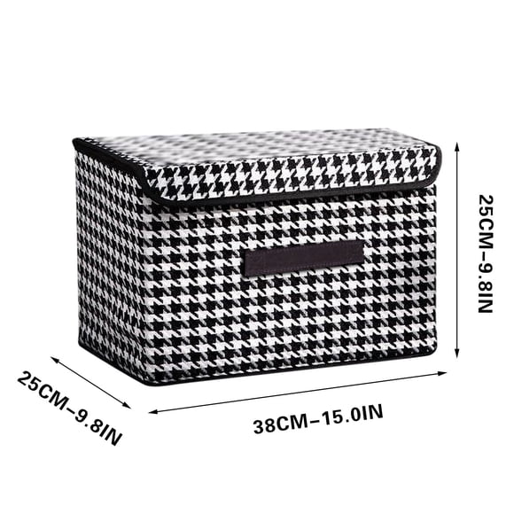 Nonwoven Folding Storage Box Organizer for Clothes,Quilts Miscellaneous Items Space Saving Dorm Room,Closet Home Organization Bins with Handles (25x19x16cm or 36x23x24cm)