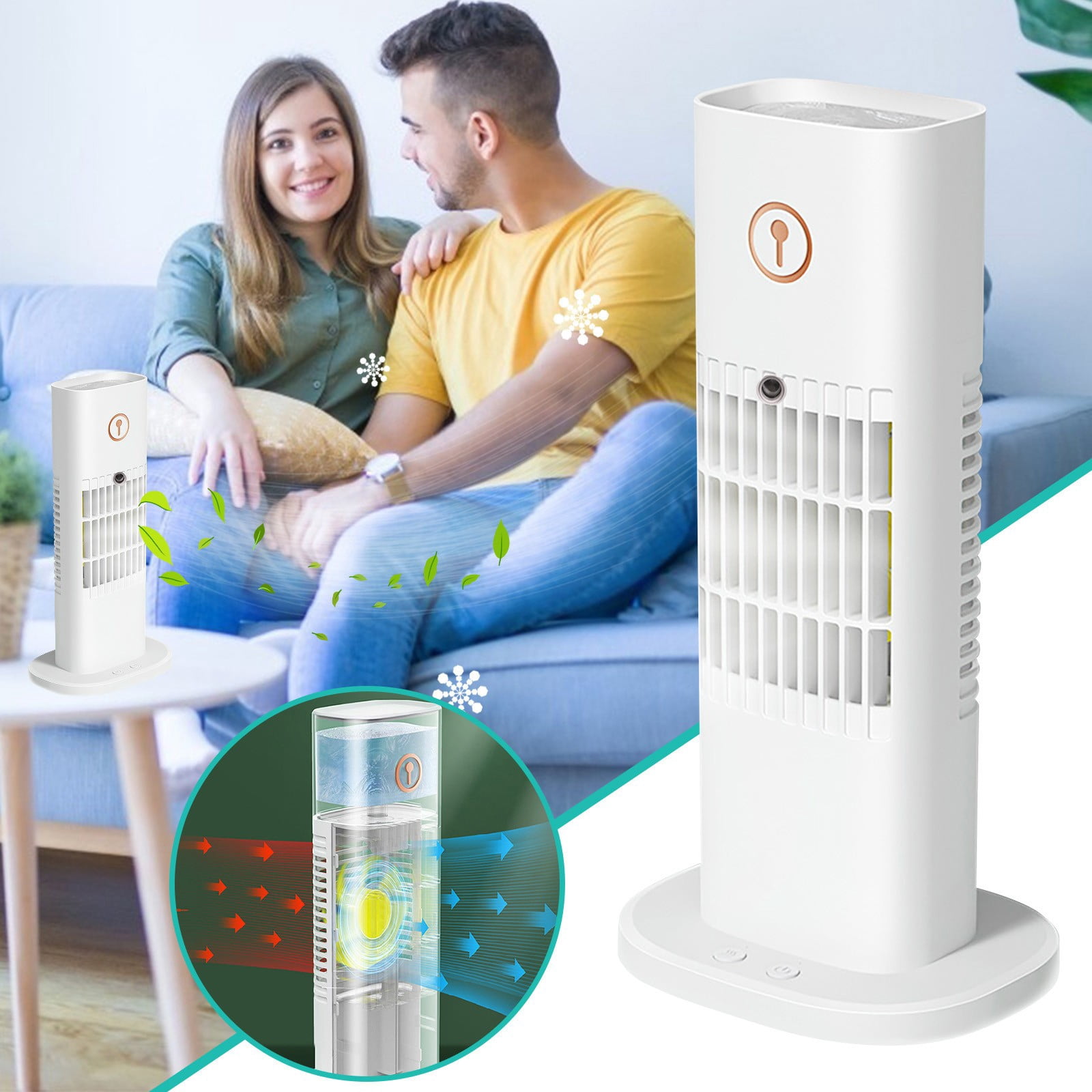 EGNMCR Portable Air Conditioner Conditioning Fan USB Spray Type Water Fan Desktop Cooler Air cooler