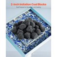 thumbnail image 2 of VEVOR Pierres de Feu en Roches de Lave 1,2-2,0 Po 25 Pcs Pierres de Foyer Réutilisables, 2 of 8