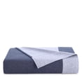 thumbnail image 3 of Riley Home Flannel Sheet Set, Navy, Queen, 3 of 4