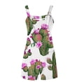 thumbnail image 5 of Pisexur Combinaison Décontractée pour Femmes Plus Size Summer Floral Sans Manches Ample Réglable Bretelles Spaghetti Shorts Extensibles d'Une Seule Pièce avec Poches S-3XL, 5 of 5