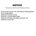 thumbnail image 2 of Positive Plus Front Rear Semi-Metallic Brake Pads Kit for Car Toyota Corolla Matrix Pontiac Vibe Scion xB KPF-100089, 2 of 8
