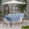 thumbnail image 2 of Vargottam Indoor/OutdoorTablecloth58x120 Inch Rectangle Nappe avec trou de parapluie et zip-Table imperméableTableTableTableCouveuses pour arrière-cour RectangulaireTable- Bleu clair, 2 of 5