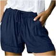 thumbnail image 2 of TIMIFIS Womens Comfy Drawstring Casual Elastic Waist Pocketed Shorts - Summer, 2 of 6