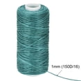thumbnail image 4 of Unique Bargains Fil Ciré en Polyester Vert Sarcelle, 55 Yards, 150D/1mm, 4 of 6