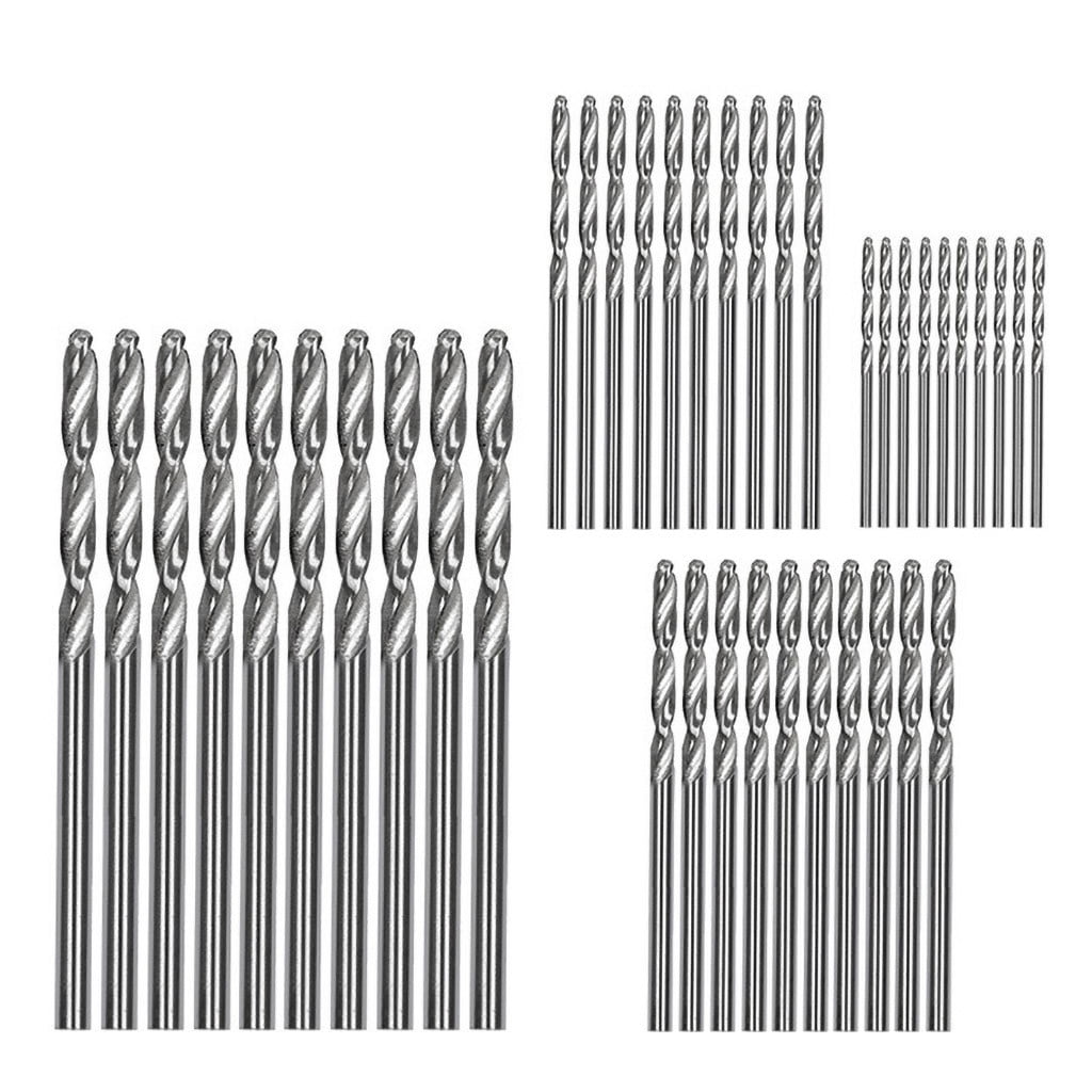 Drill Bit Set for Home Improvement - 40Pcs High Speed Steel Coated Drill Bits 1mm 15mm 2mm 25mm 3mm Precision Tools for Power Drills 40PCS