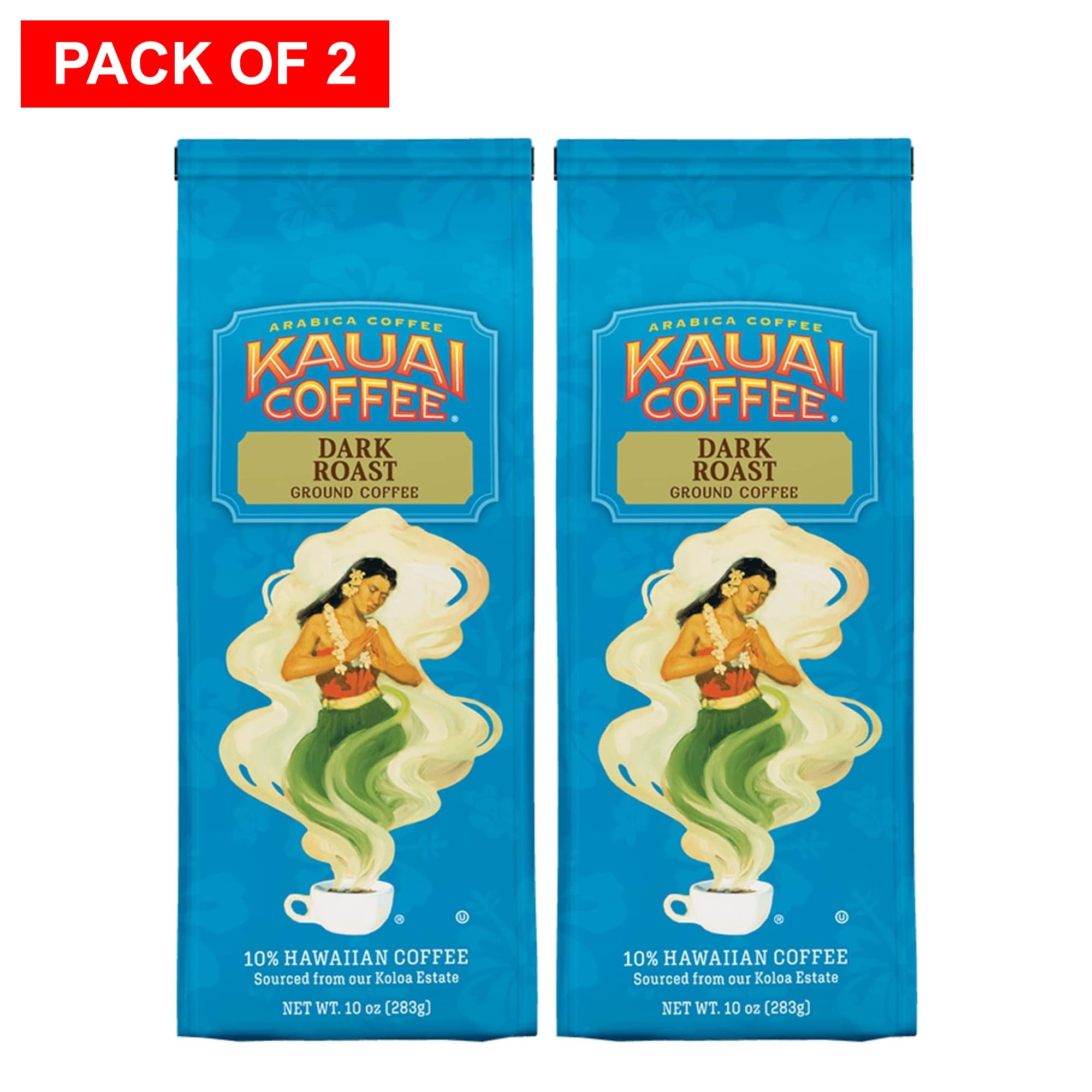 Kauai Coffee, Sourced from Koloa Estate, Dark Roast Ground Coffee