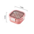 thumbnail image 3 of EGNMCR Lunch Box Kids,Bento Box Adult Lunch Box,Lunch Containers For Adults/Kids/Toddler,1200ML-5 Compartment Bento Lunch Box,Built-In Reusable Spoon & BPA-Free, Mother's Day Gift Ideas, 3 of 7