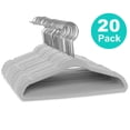 thumbnail image 2 of Rbaofujie 10/20/30 Pack Non-Slip Velvet Kids Hangers for Jackets, Pants, & Dress Clothes, 2 of 2
