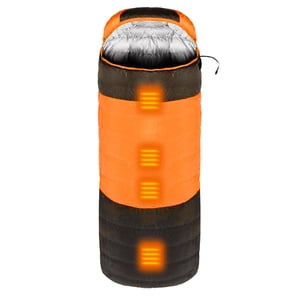 Winter Heated Sleeping Bag with Storage Sack Outdoor Winter Warm Sleeping Bag for Camping Hiking Traveling