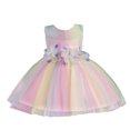 thumbnail image 1 of Robes pour Adolescents Printemps Été Imprimé Volant Sans Manches Décorations de Fête Princesse Robe pour Tout-Petit Rose 1-2 Ans, 1 of 4