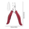 thumbnail image 4 of Coupe-ongles de Précision avec Capuchon de Protection – Poignée Ergonomique en Acier Inoxydable Courbé Rouge, Coupe-Ongles Robuste pour Ongles Épais, 4 of 6