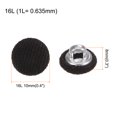 thumbnail image 2 of Unique Bargains 10pcs 16L Fabric Cloth Covered Button 10mm Round Metal Shank Sewing Buttons for Suits Dress Blouses, Brown, 2 of 5