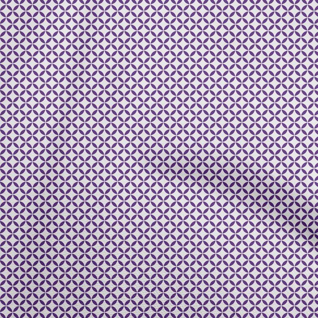 oneOone Polyester Spandex Purple2 Fabric Geometric Craft Projects Decor Fabric Printed By The Yard 56 Inch Wide