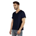 thumbnail image 2 of Inkmeso Men's V-neck Basic Tshirt Short Sleeve Solid Regular Fit Cotton Tee, 2 of 7
