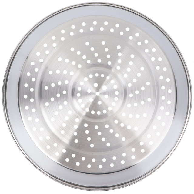 Stainless Steel Steaming Dish with Holes Thick Steamer Rack Food Plate Cookware (for 30cm Wok)