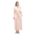 thumbnail image 1 of XZNGL Pyjama en Molleton pour Femmes, Peignoir Épais en Molleton Corail à Empiècements pour Femmes, Robe de Chambre, Pyjama, Tenue de Nuit, avec Poche, Long Peignoir pour Femmes, 1 of 9