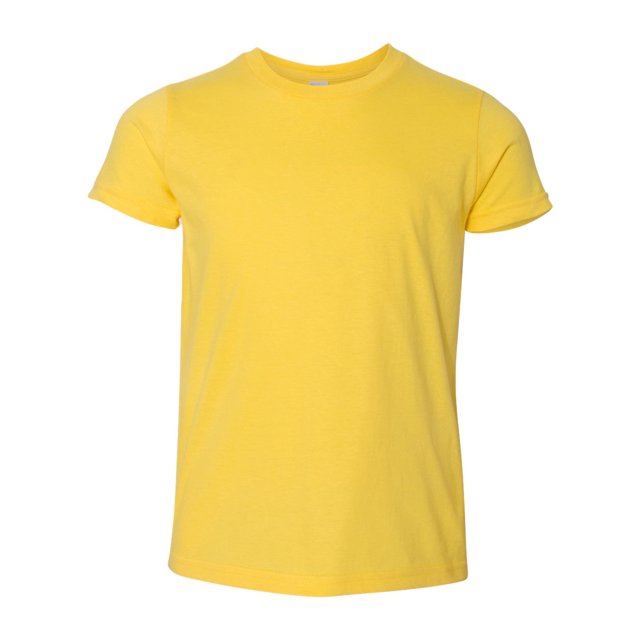 American Apparel Youth Fine Jersey Tee, 12, Lemon