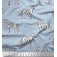 thumbnail image 1 of Soimoi Tissu Poly Georgette Tissu à Imprimé Bloc Cheval au Mètre 42 Pouces de Large, 1 of 3