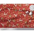 thumbnail image 3 of Soimoi Polyester Crepe Fabric Leaves & Reindeer Animal Print Fabric by Yard 52 Inch Wide, 3 of 3