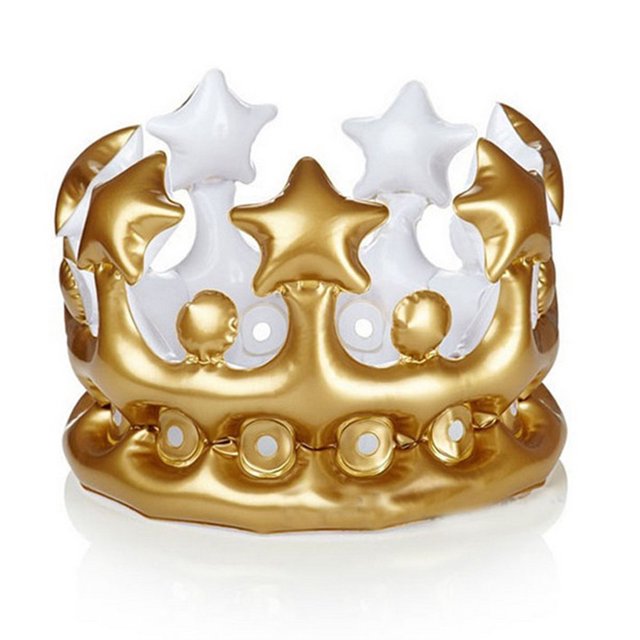 Chapeau d'Anniversaire Gonflable en PVC Couronne pour Enfants