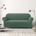 thumbnail image 2 of CHOK 2024 1-Piece Checks Stretch Sofa Cover Slipcover Couch Cover  Chair  Light Gray, 2 of 6