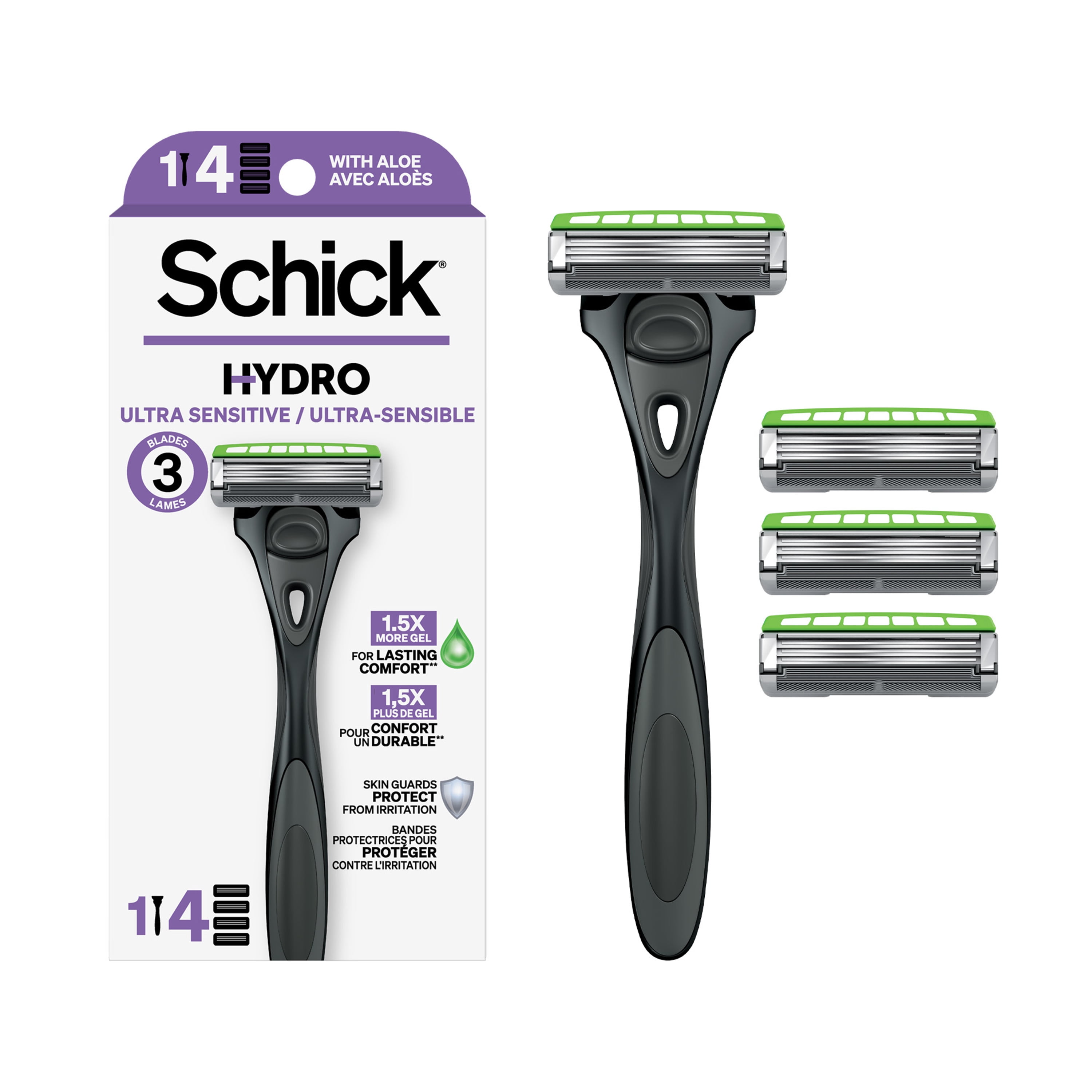 Schickプロテクター ultra SUPER クワトロ Gillette Schick Hydro Ultra Sensitive Razor - Walmart.ca