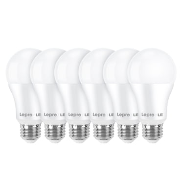 Lepro LED Light Bulbs, 100W Equivalent, 14W 1500lm 2700K Warm White LED Bulb, Non-dimmable Light Bulb, A19 E26 Standard Base, 10000 Hour Lifetime, 6 Packs