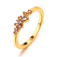 thumbnail image 1 of mmirethe Silver Plated Ring US Size 7/10 Jewelry Wedding Rings Rhinestone Crystal Women Gold US size 6, 1 of 5