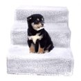 thumbnail image 4 of Lubelski Small Pet Cats Dogs 3 Steps Stair Ramp Sofa Anti-slip Climbing Ladder with Cover, 4 of 7