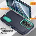 thumbnail image 3 of For Samsung Galaxy S26+ 5G 6.7" Phone Case with Built in Kickstand, Shockproof/Dustproof/Drop Proof Heavy Duty Military-Grade Rugged Protective Cover for Samsung Galaxy S26+ 5G,Light Green, 3 of 8
