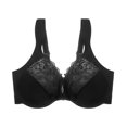 thumbnail image 1 of fheaev Summer Savings Clearance Front Closure Bras For Women Full Coverage Plus Size Bralette Bra Women's Solid Color Lace Bra Front Button Large Size Steel Ring Underwear Women Daily Bras, 1 of 9