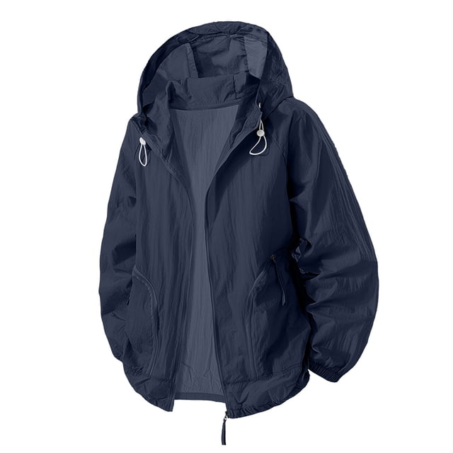 Chandail à Capuchon de Protection Solaire UPF 50+ pour Hommes, Chandail Léger et Respirant à Manches Longues pour la Randonnée, la Pêche, la Plage et les Activités de Plein Air, Maillot Dermoprotecteur à Capuche en Nylon à Séchage Rapide avec Cordon de Serrage Ajustable