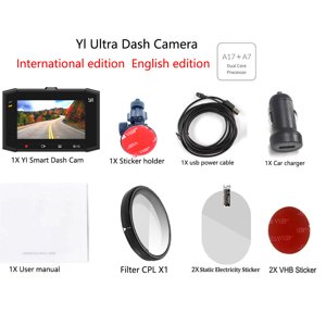 Pour xiao YI Smart Dash Cam pour voiture ADAS 2.7 Écran complet HD 1080P Dash Cam