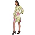 thumbnail image 3 of Moomaya Printed Crossover Robes Bridesmaid Getting Ready Bathrobes For Women, 3 of 5